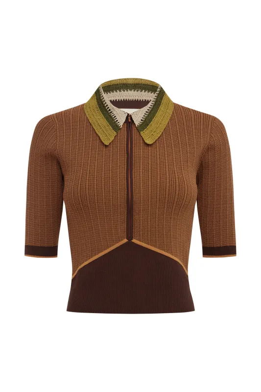 WILDER KNIT POLO made by Alemais