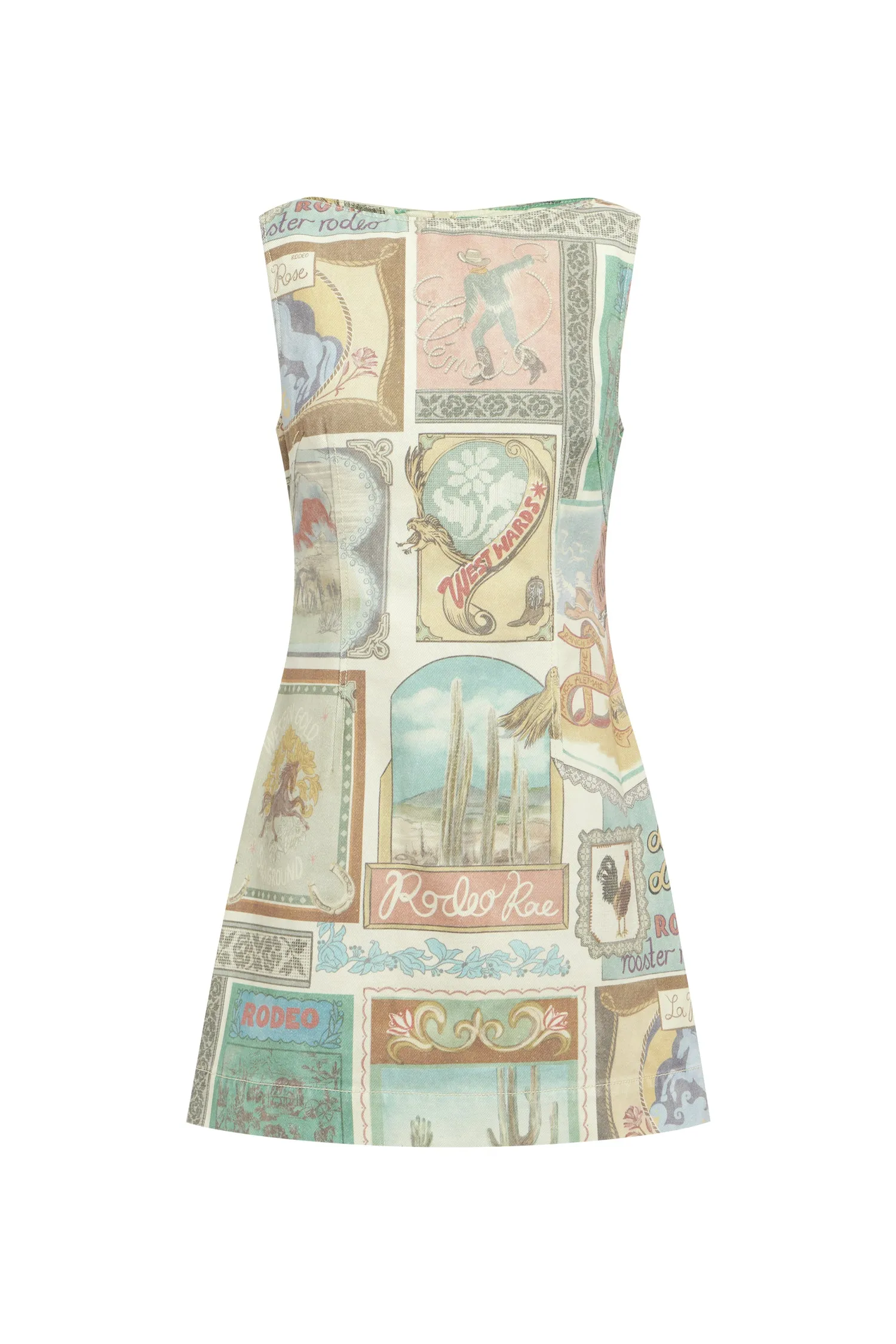 ANDIE DENIM MINI DRESS sold by Alemais