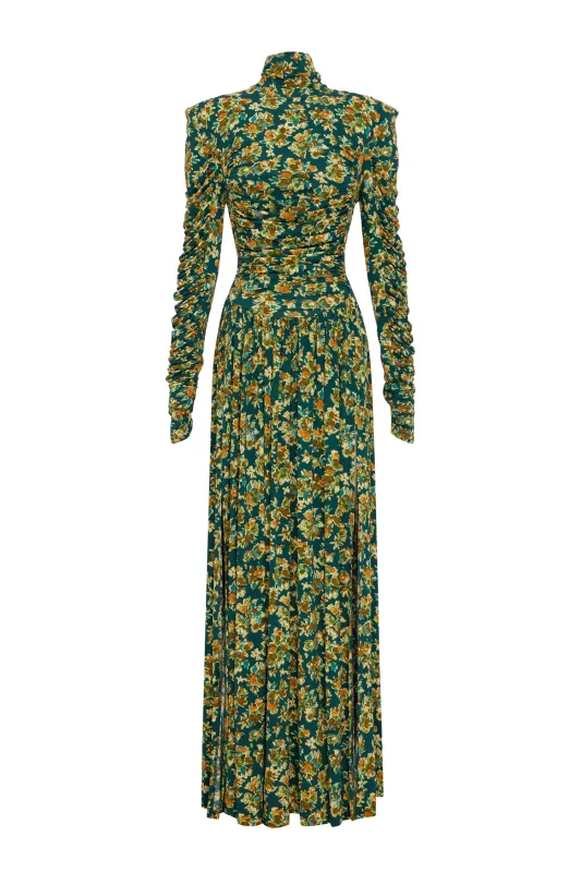 CLEM RUCHED MIDI DRESS made by Alemais