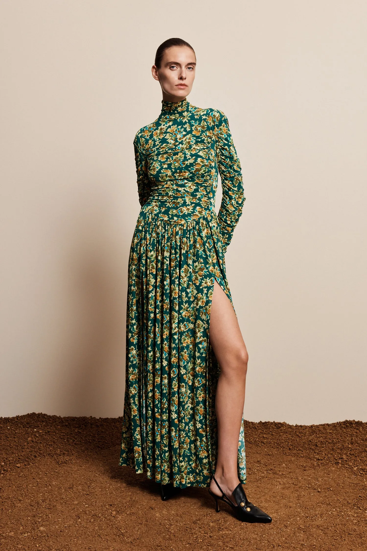 CLEM RUCHED MIDI DRESS sold by Alemais product image thumbnail 2