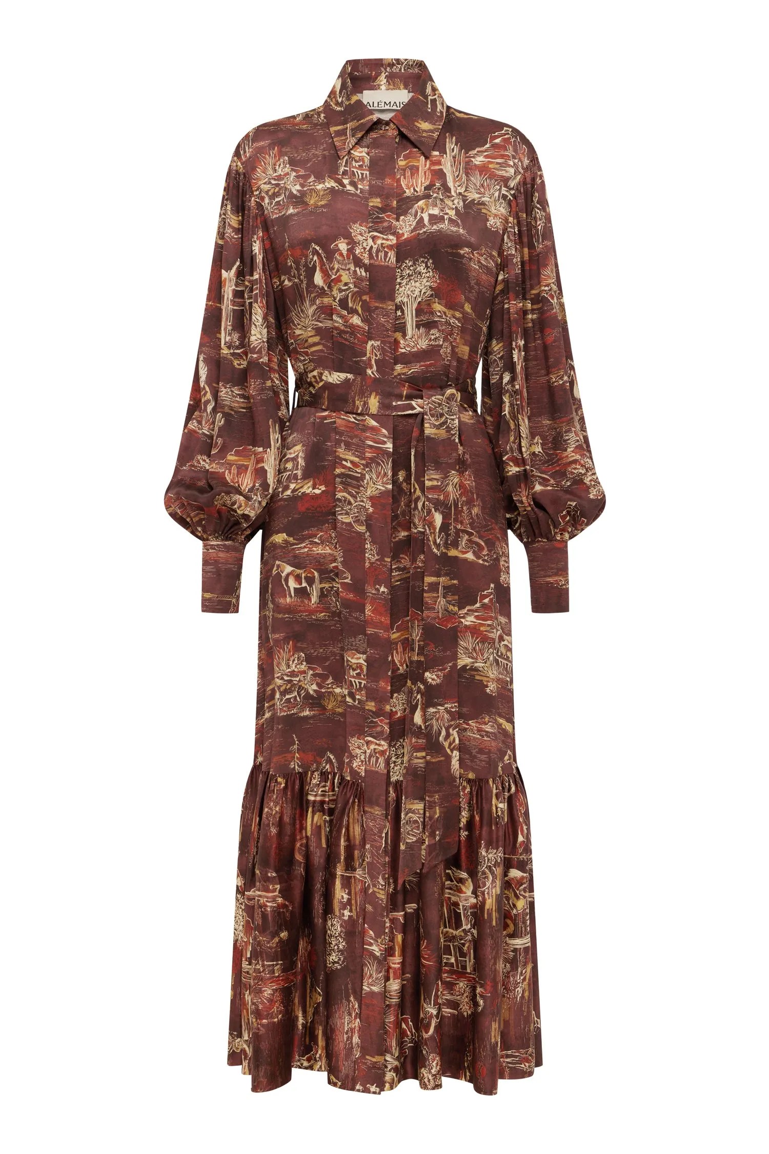 EZRA SILK SHIRTDRESS sold by Alemais