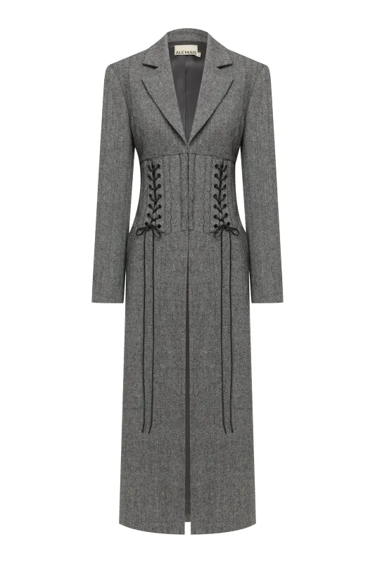 HENRI CORSET COAT made by Alemais