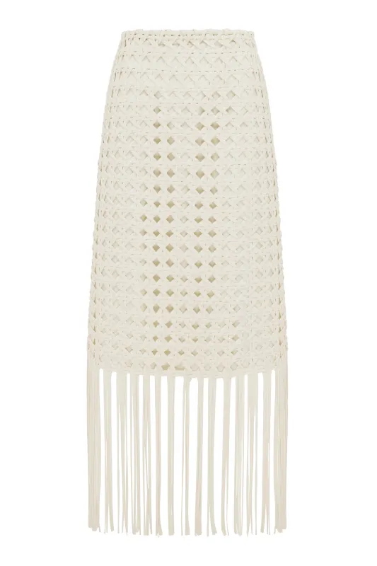 WEAVE SKIRT made by Alemais