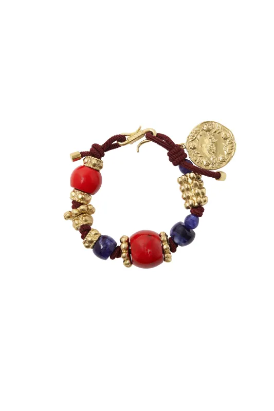 ONA BEAD & COIN BRACELET made by Alemais