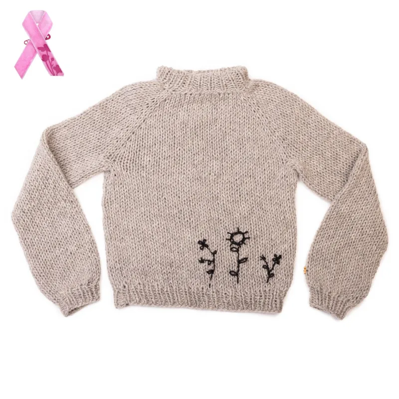 Kukkia-neule (musta kirjailu) Jäkälä | Myssy x Fiskars Outlet sold by Myssy