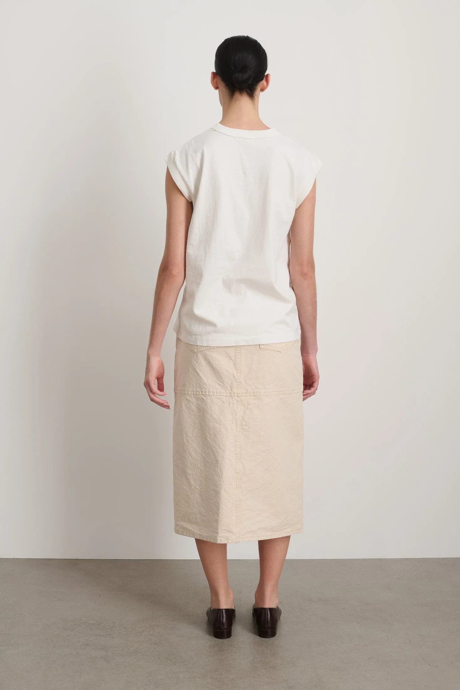 B Sides Pocket Tank Snow White sold by B Sides Jeans product image thumbnail 3