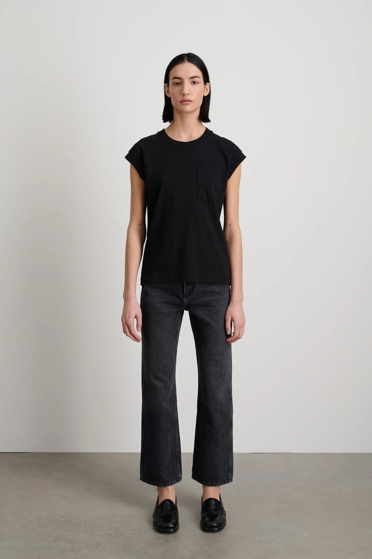 B Sides Pocket Tank Stil Black sold by B Sides Jeans