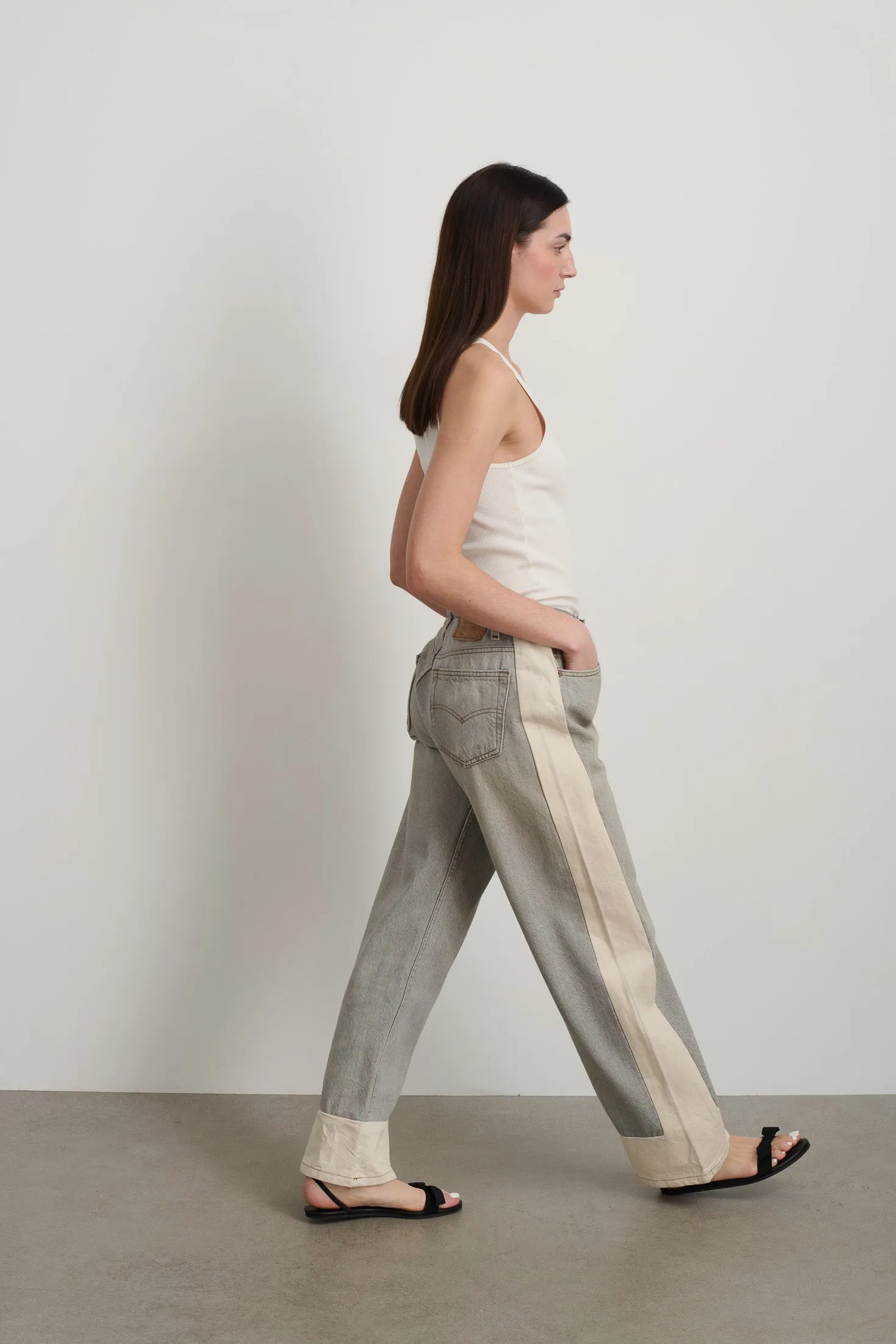 Reworked Slouch Vintage Grey / Natural sold by B Sides Jeans product image thumbnail 4