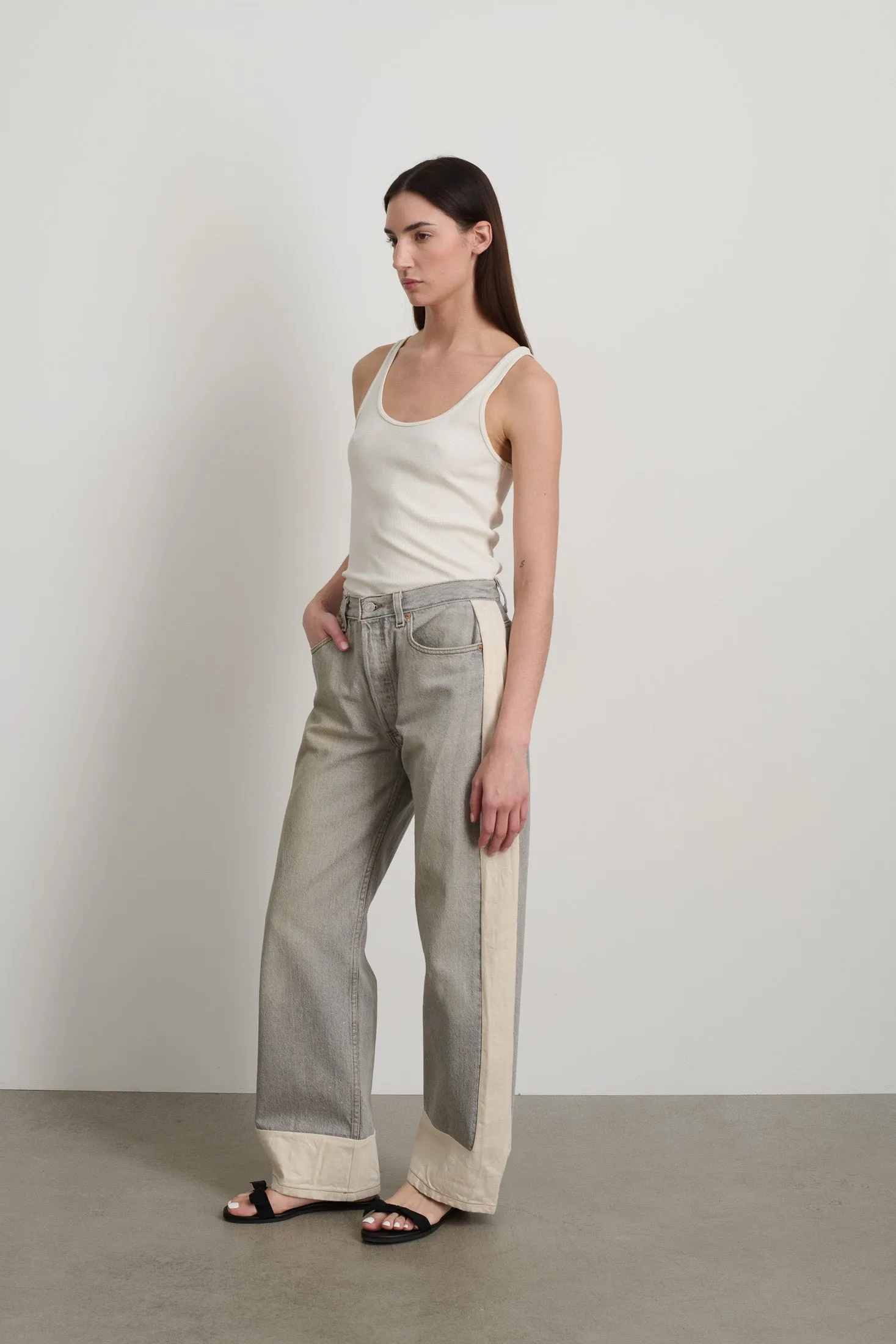 Reworked Slouch Vintage Grey / Natural sold by B Sides Jeans product image thumbnail 2