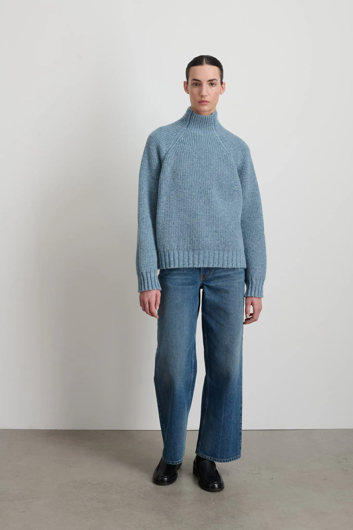 Funnel Neck Lt. Blue Donegal sold by B Sides Jeans product image thumbnail 3