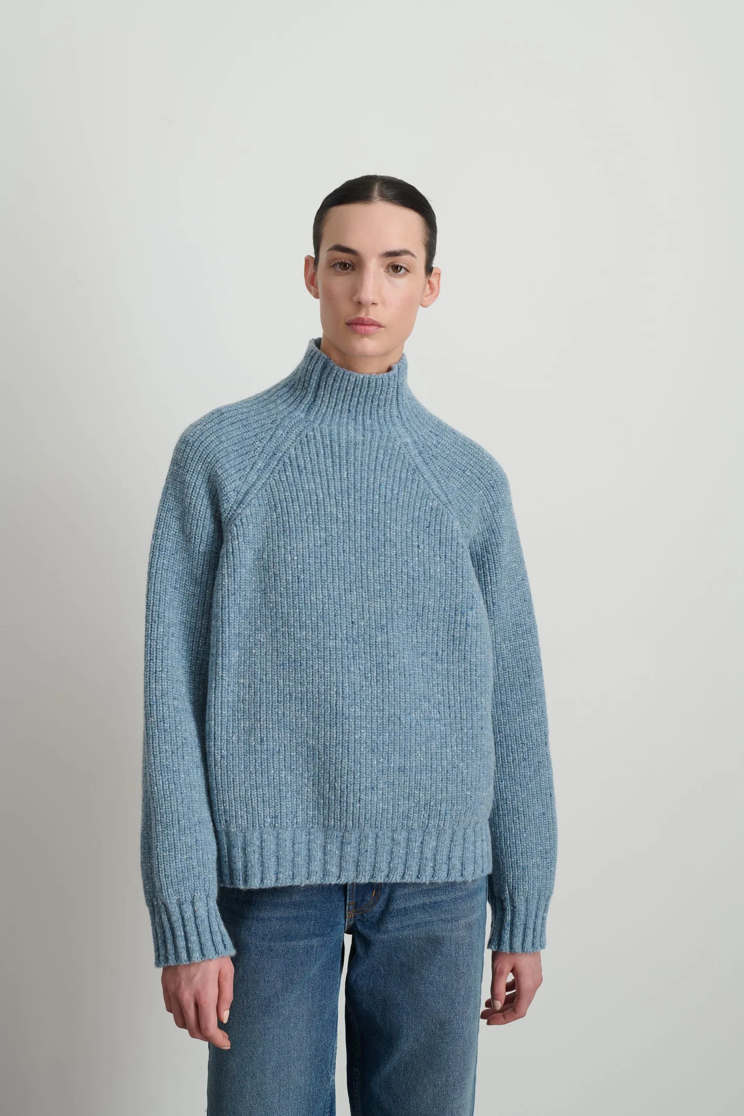 Funnel Neck Lt. Blue Donegal sold by B Sides Jeans product image thumbnail 4