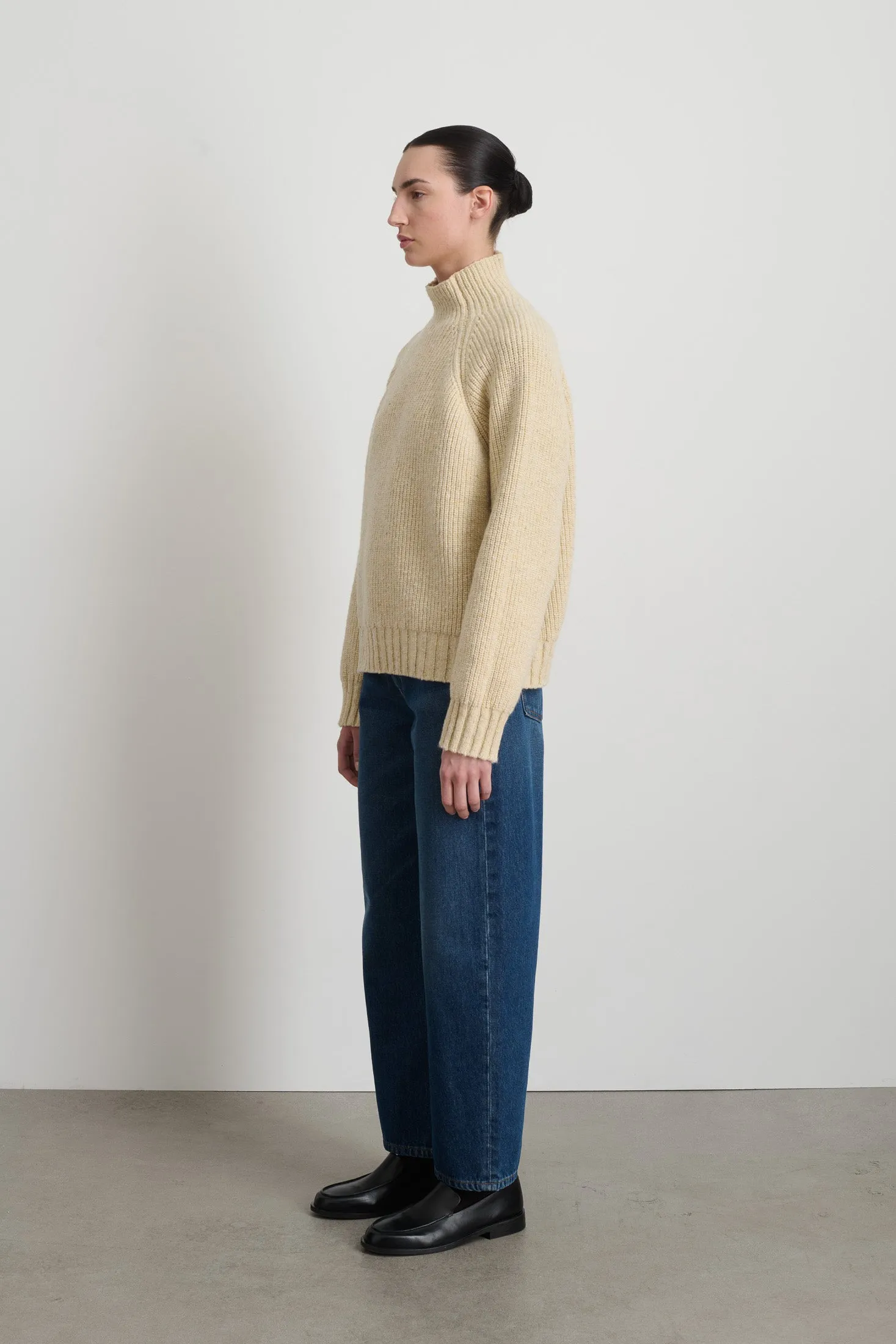Funnel Neck Natural Donegal sold by B Sides Jeans product image thumbnail 3