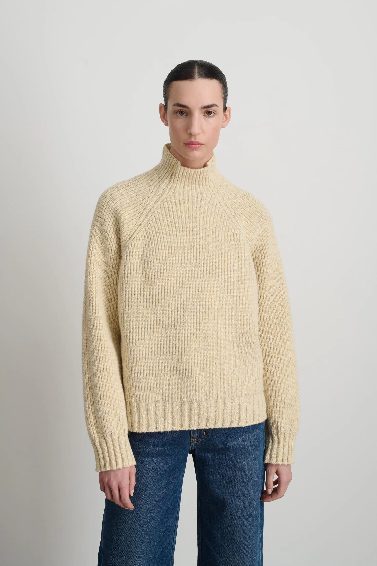 Funnel Neck Natural Donegal sold by B Sides Jeans product image thumbnail 4