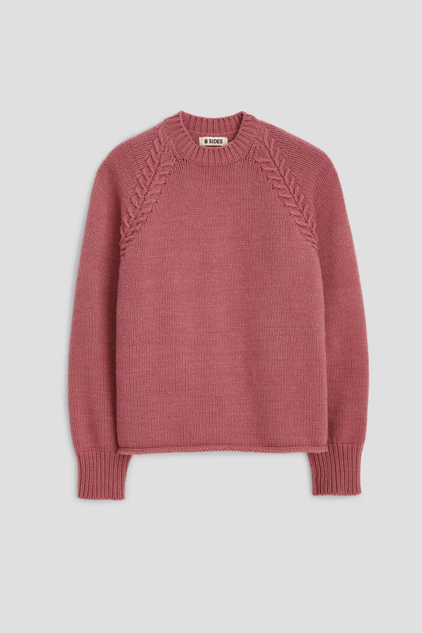 Braided Crew Pink Cashmere sold by B Sides Jeans product image thumbnail 2