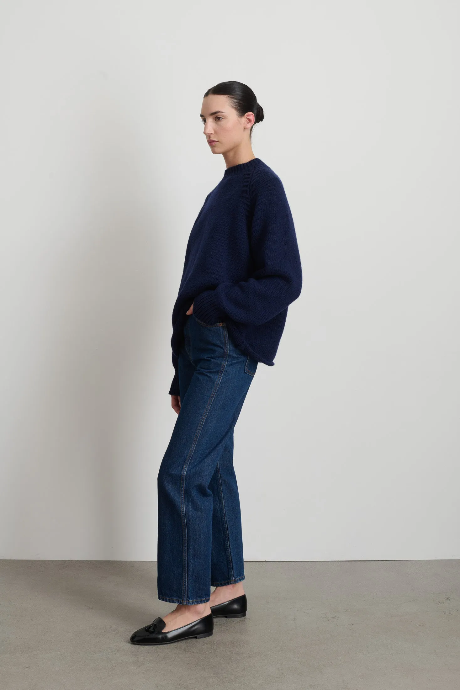 Braided Crew Marine Cashmere sold by B Sides Jeans product image thumbnail 5