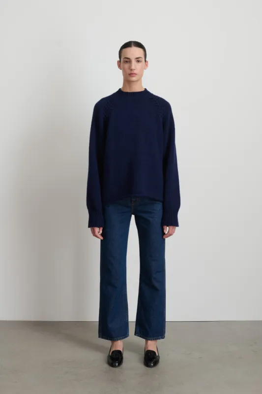 Braided Crew Marine Cashmere sold by B Sides Jeans