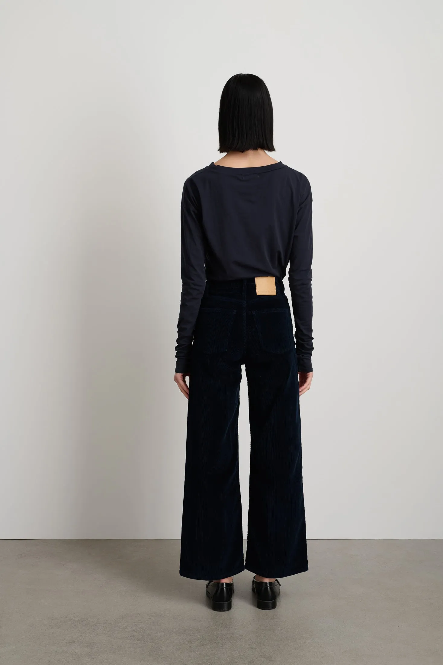 Elissa Crop Marine Corduroy sold by B Sides Jeans product image thumbnail 3