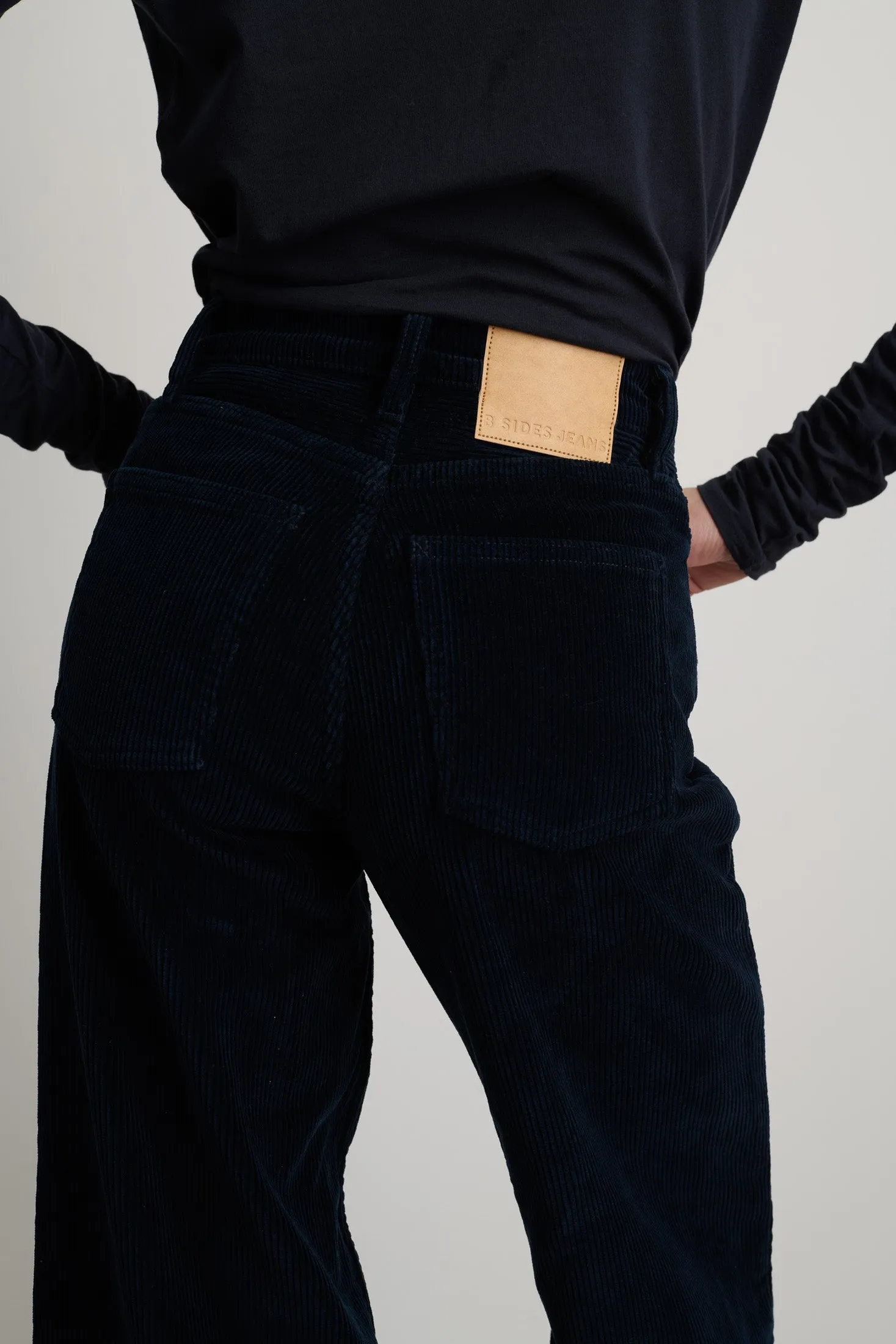 Elissa Crop Marine Corduroy sold by B Sides Jeans product image thumbnail 5