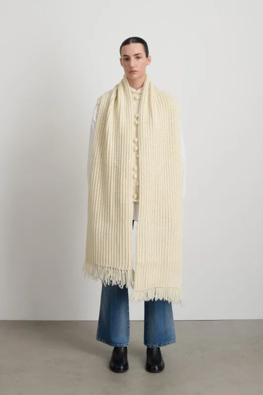 Hand Knit Scarf made by B Sides Jeans