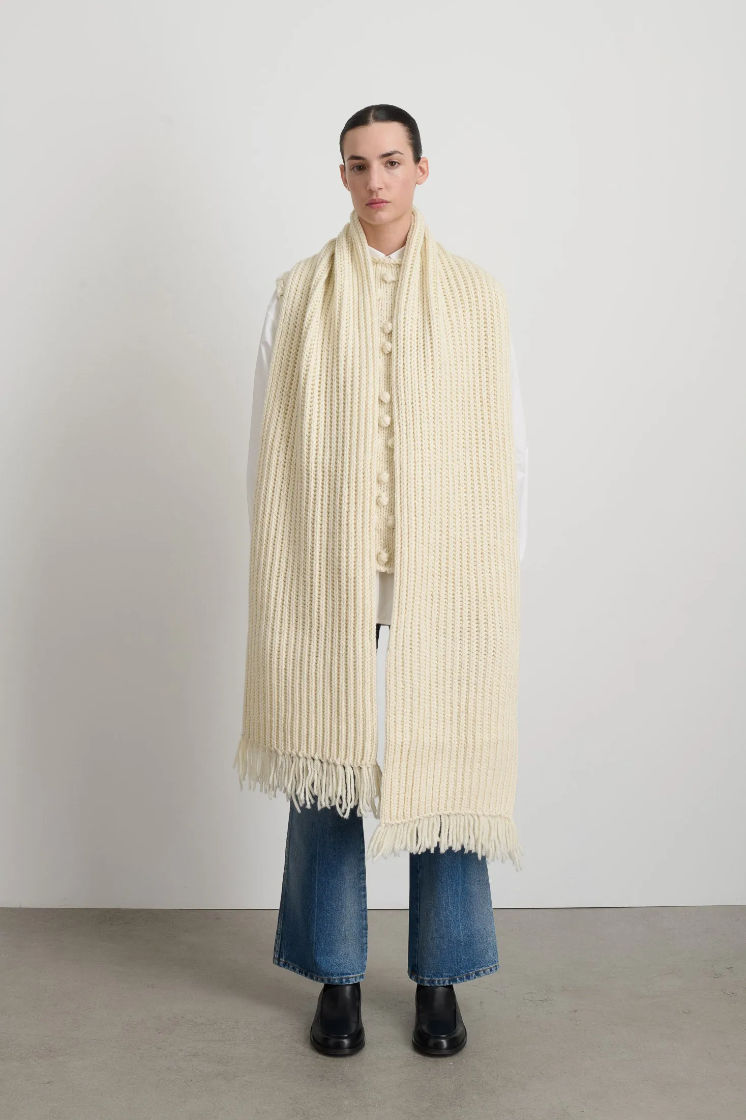 Hand Knit Scarf sold by B Sides Jeans