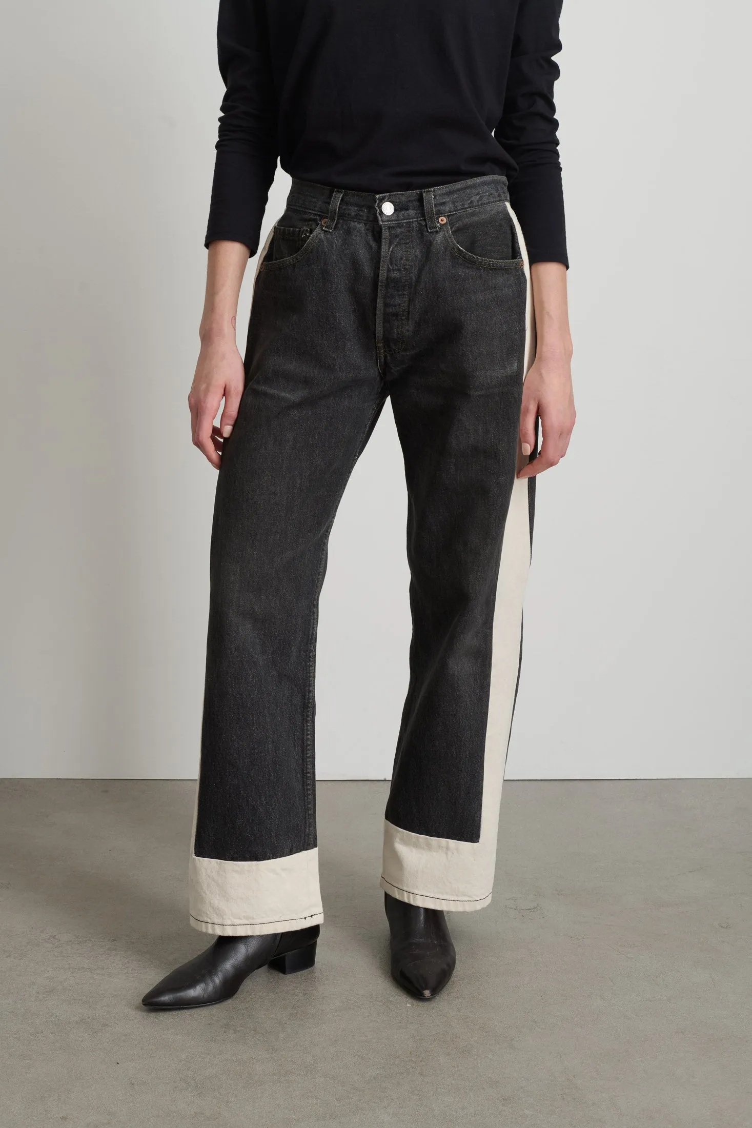 Reworked Slouch Vintage Black / Natural sold by B Sides Jeans product image thumbnail 5