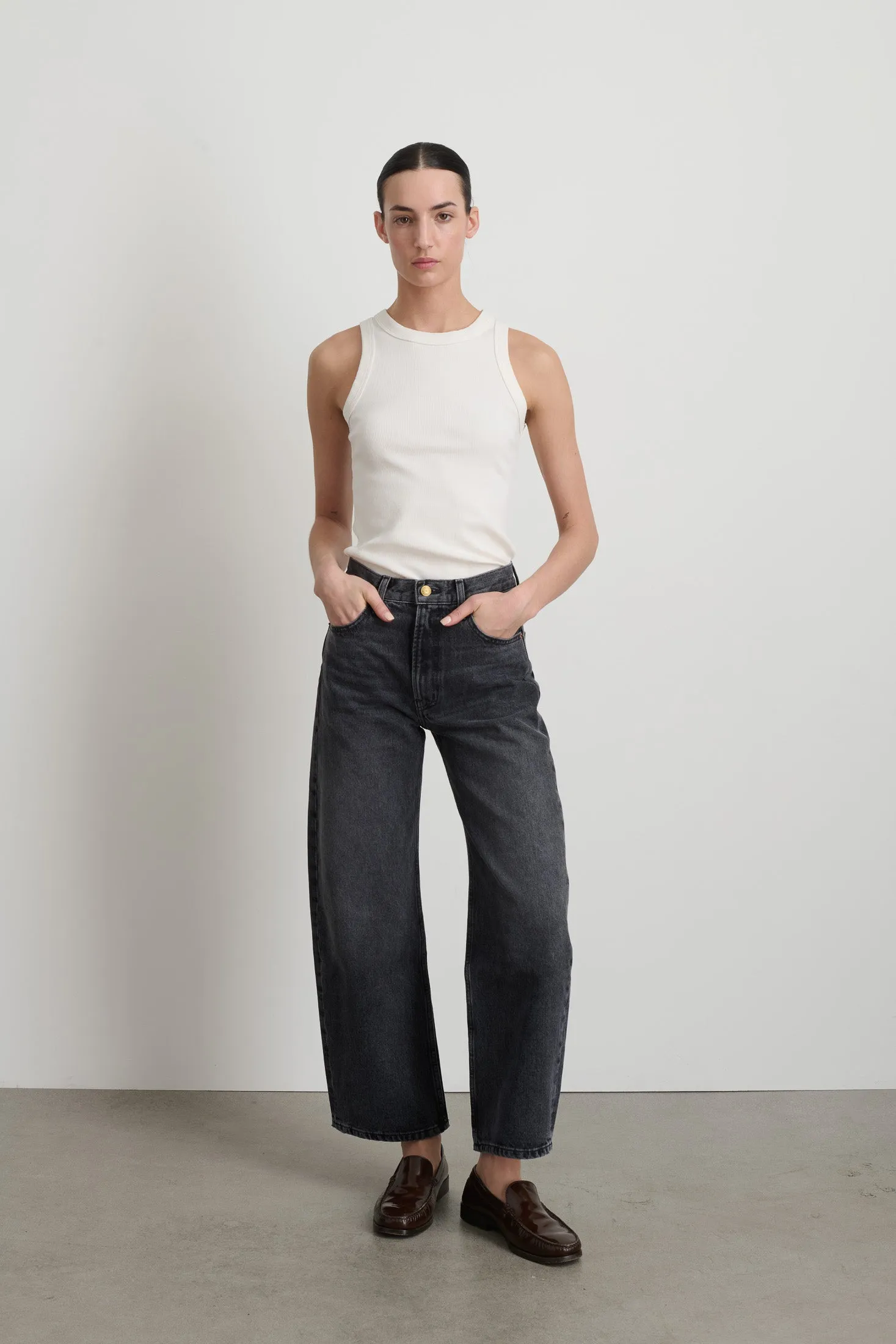 Leroy Mid Relaxed Bow Stil Black sold by B Sides Jeans