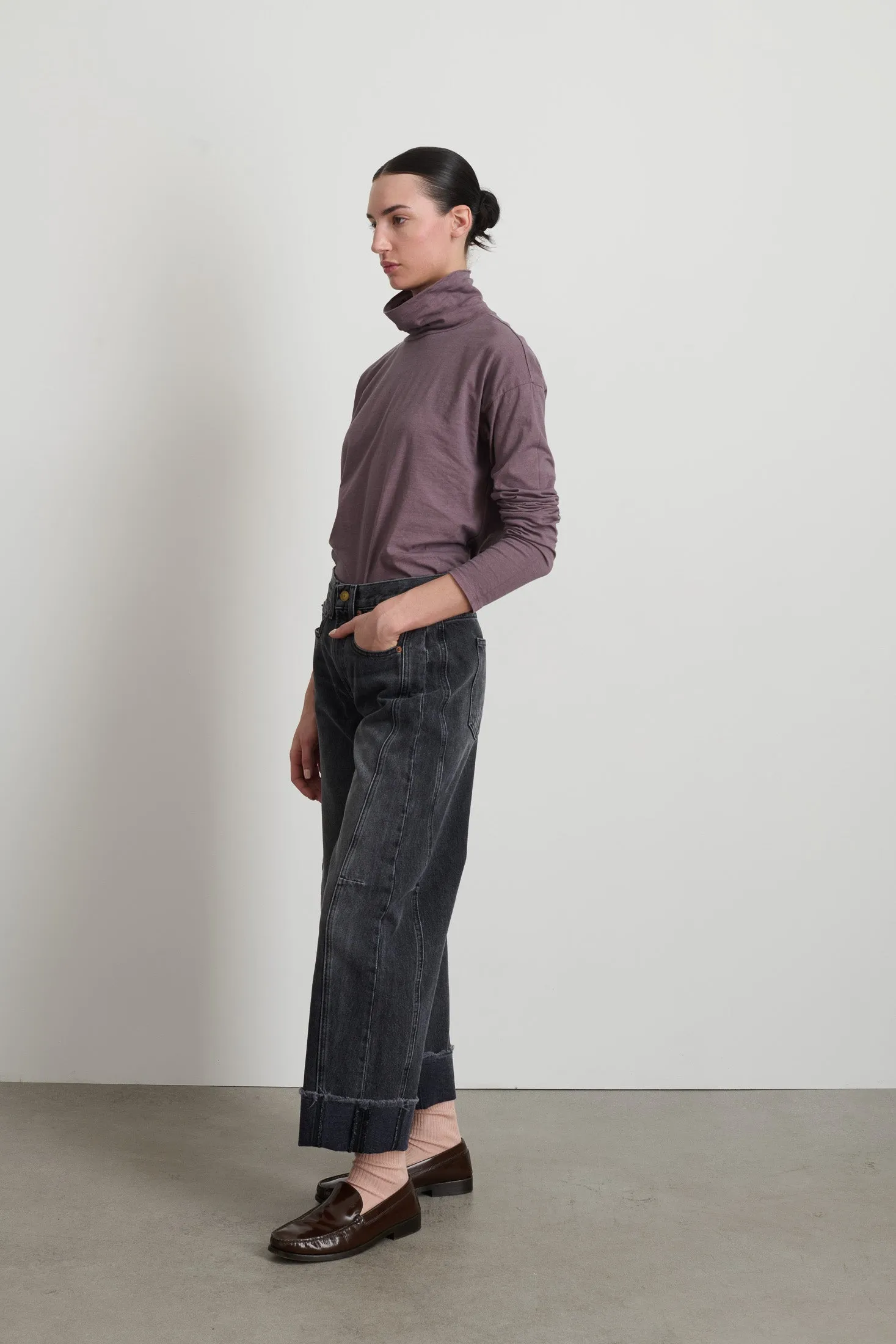 Relaxed Cuffed Lasso Jean Stil Black sold by B Sides Jeans product image thumbnail 2