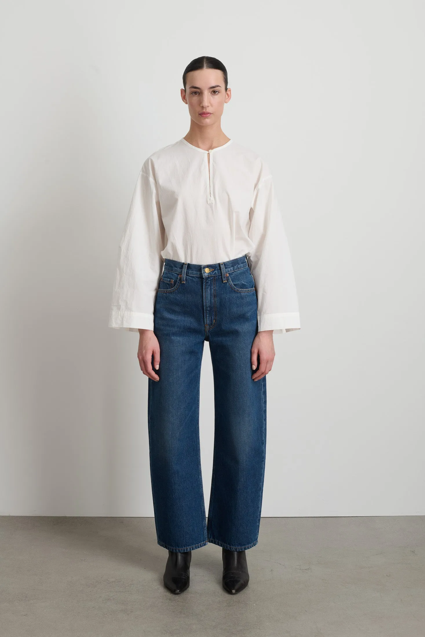 Leroy Mid Relaxed Bow Cate Wash sold by B Sides Jeans