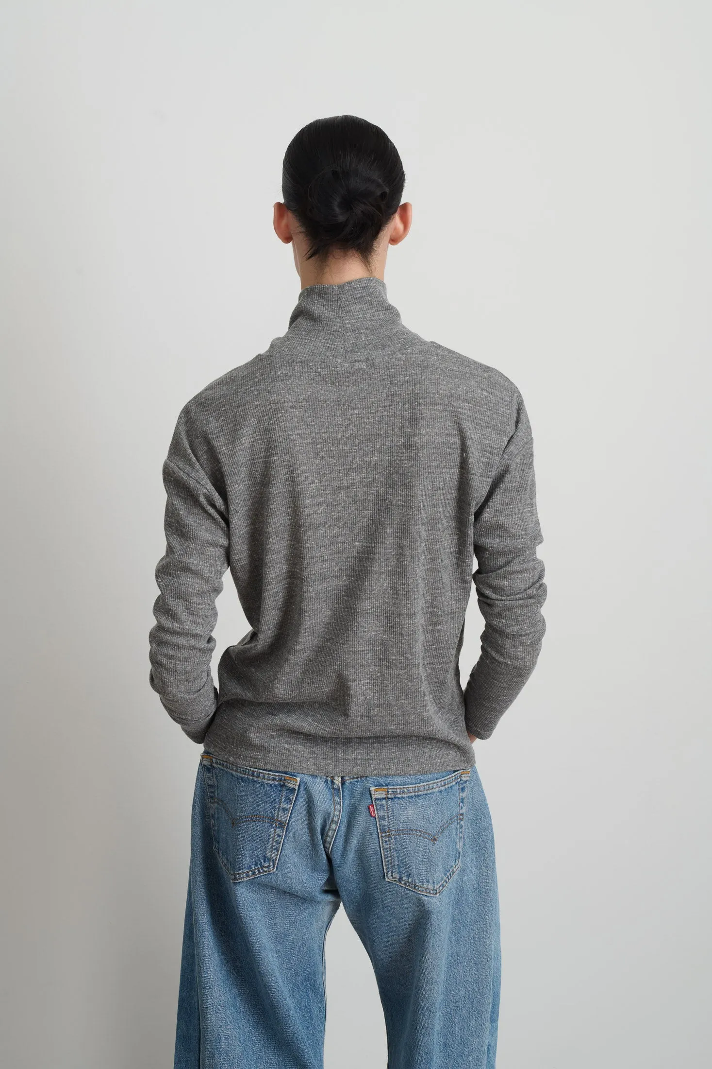 B Sides Turtleneck Heather Grey sold by B Sides Jeans product image thumbnail 5