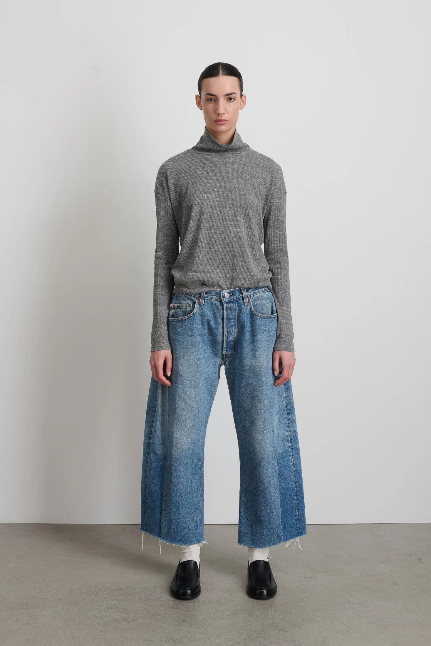 B Sides Turtleneck Heather Grey sold by B Sides Jeans