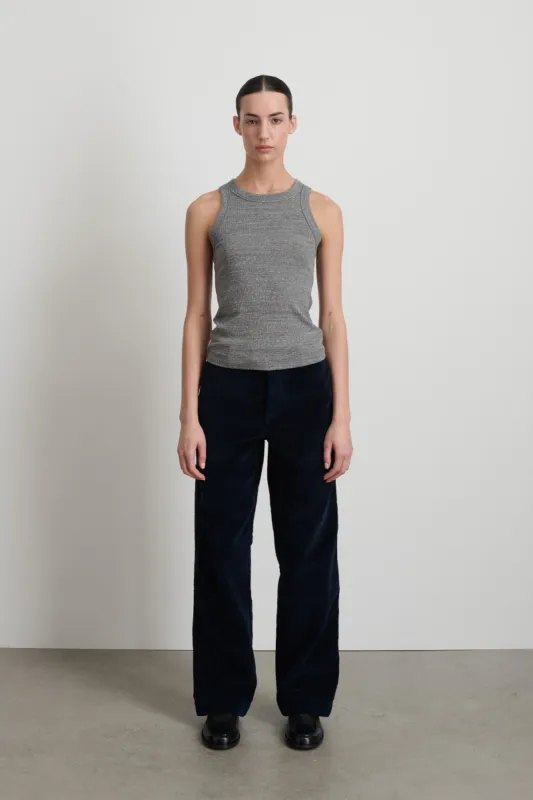 B Sides Rib Tank Heather Grey sold by B Sides Jeans