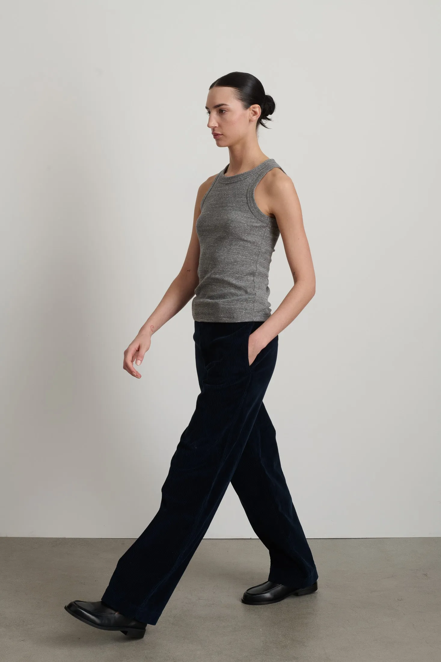 B Sides Rib Tank Heather Grey sold by B Sides Jeans product image thumbnail 5
