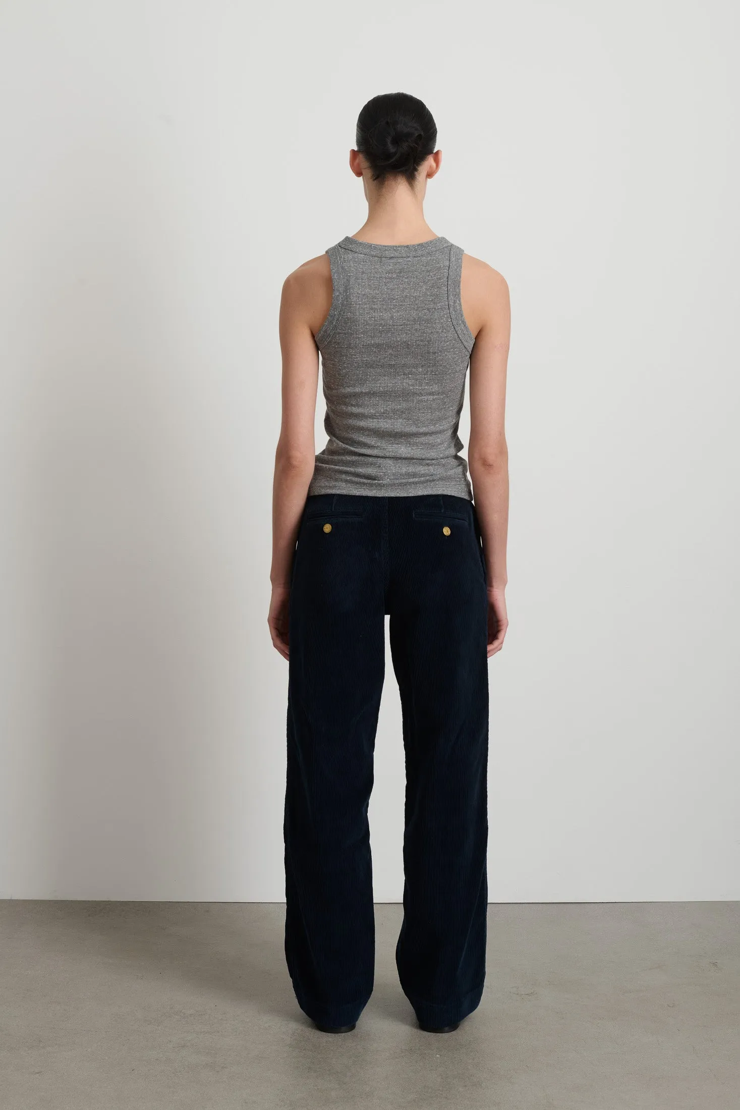 B Sides Rib Tank Heather Grey sold by B Sides Jeans product image thumbnail 4