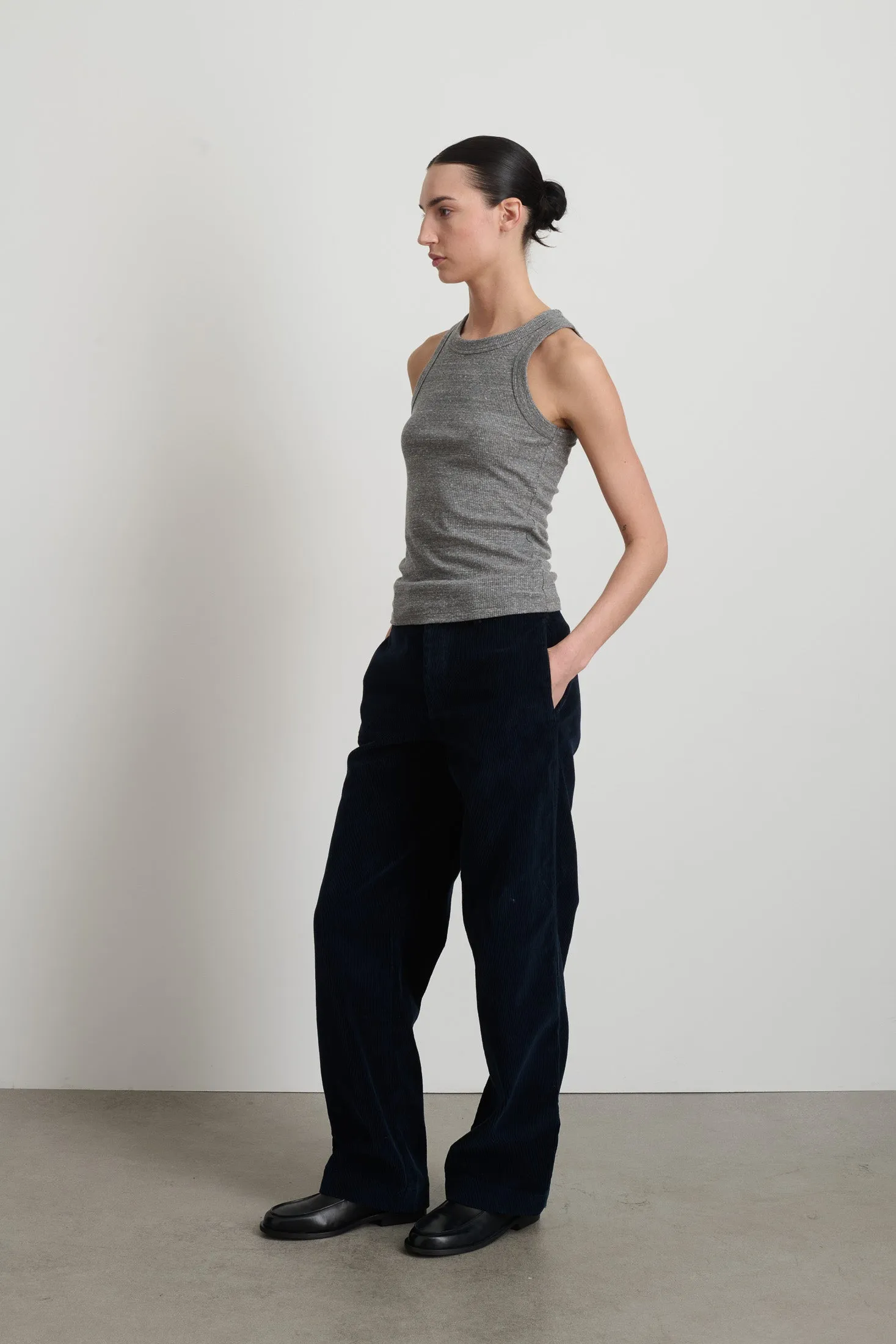 B Sides Rib Tank Heather Grey sold by B Sides Jeans product image thumbnail 3