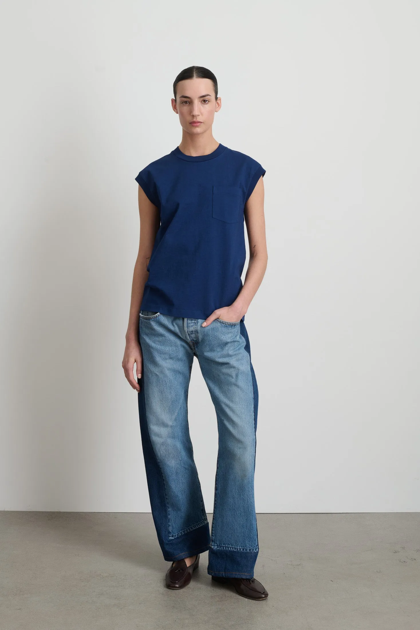 B Sides Pocket Tank Van Blue sold by B Sides Jeans product image thumbnail 3