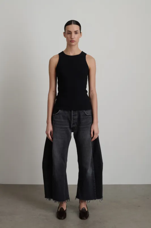 B Sides Rib Tank Marine Overdye sold by B Sides Jeans