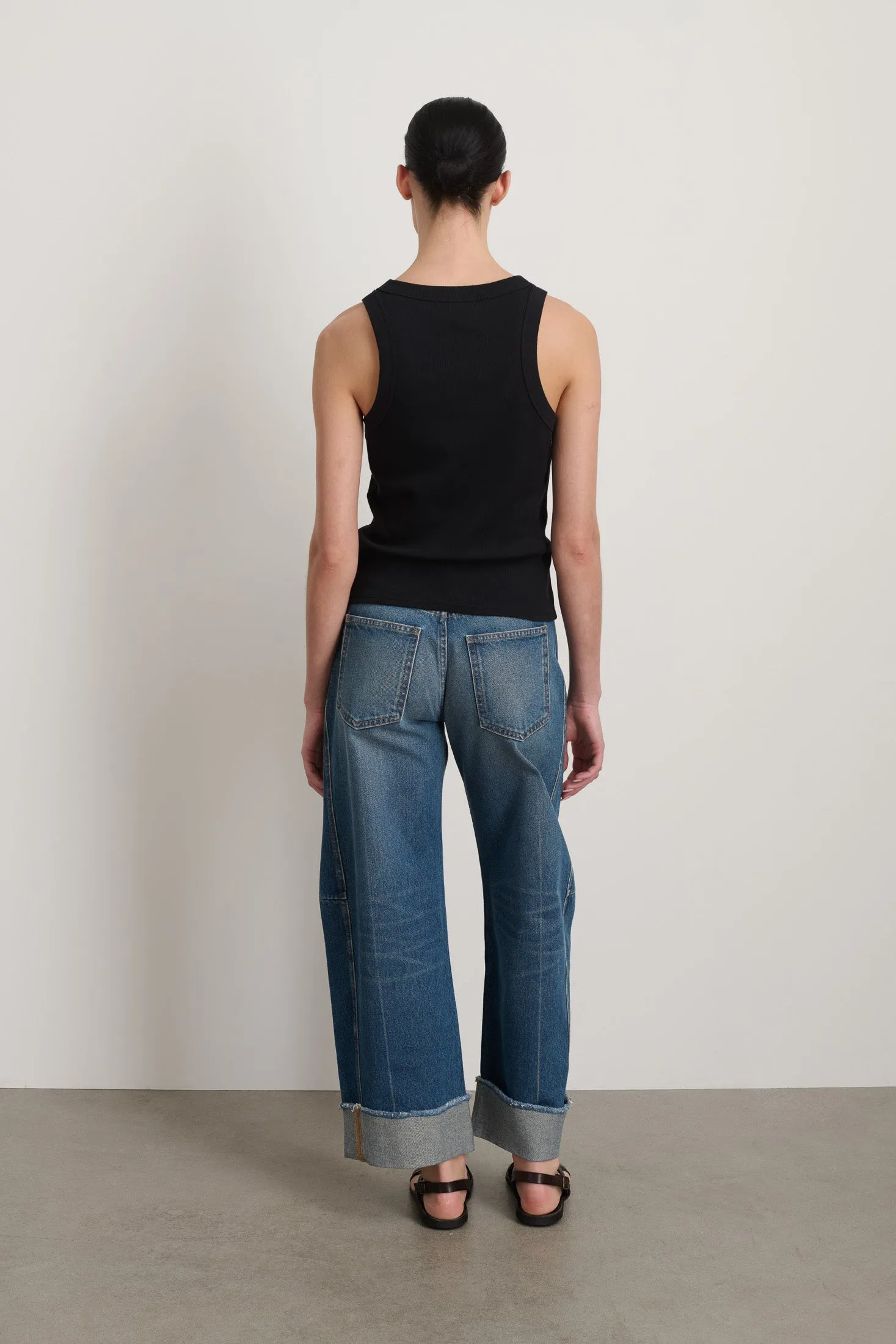 B Sides Rib Tank Stil Black sold by B Sides Jeans product image thumbnail 5
