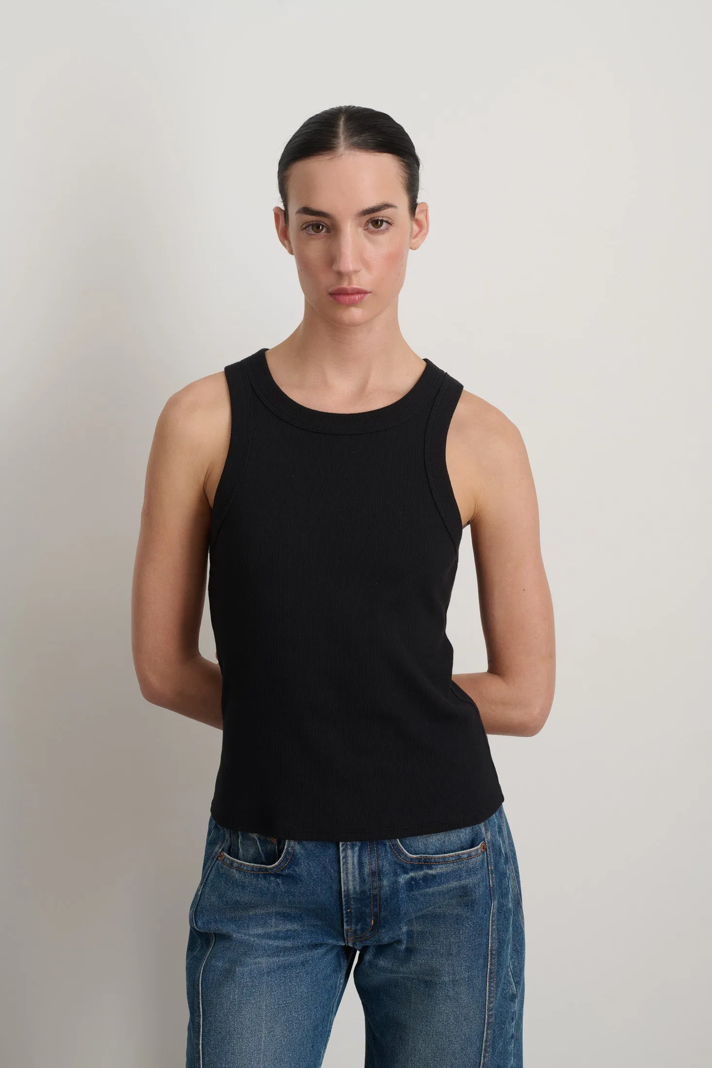 B Sides Rib Tank Stil Black sold by B Sides Jeans product image thumbnail 3