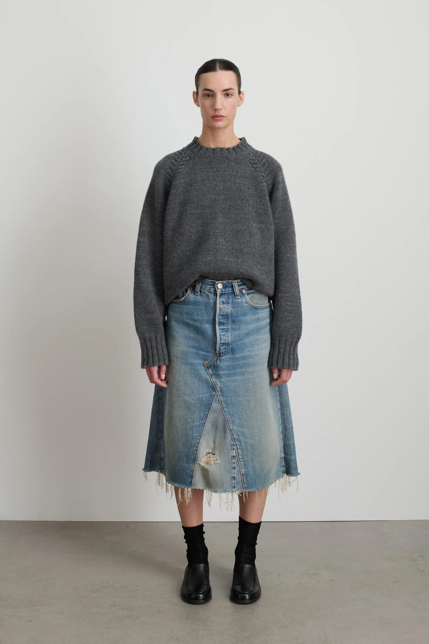 Vintage Skirt Vintage Indigo sold by B Sides Jeans