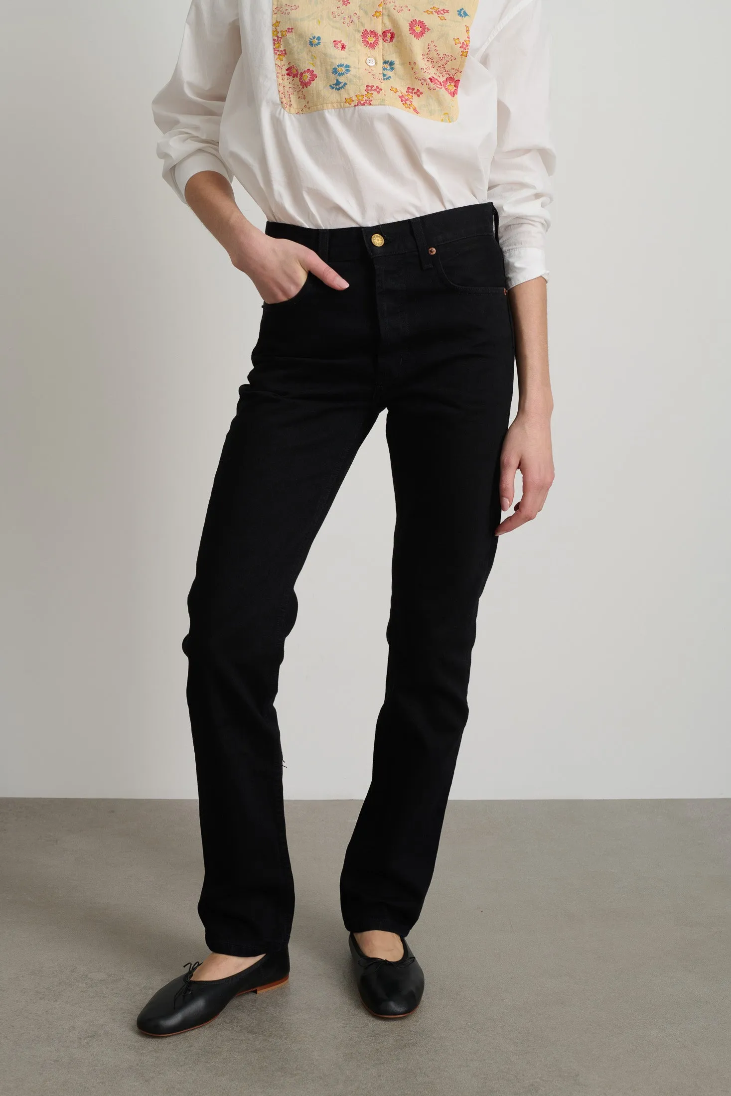 Brit Tapered Straight Jean Rinse Black sold by B Sides Jeans product image thumbnail 3