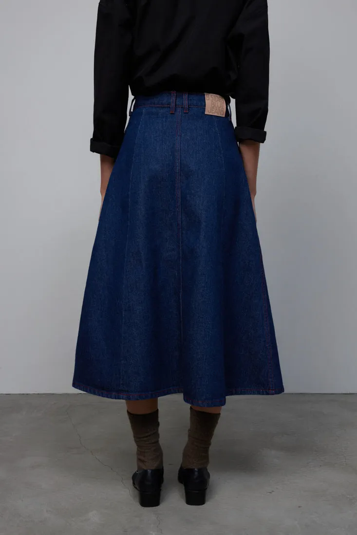 Simone Skirt Rinse Indigo sold by B Sides Jeans product image thumbnail 5