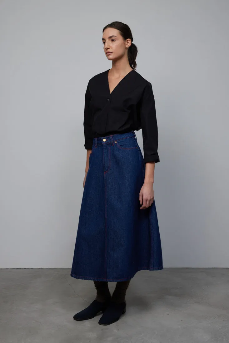 Simone Skirt Rinse Indigo sold by B Sides Jeans product image thumbnail 2