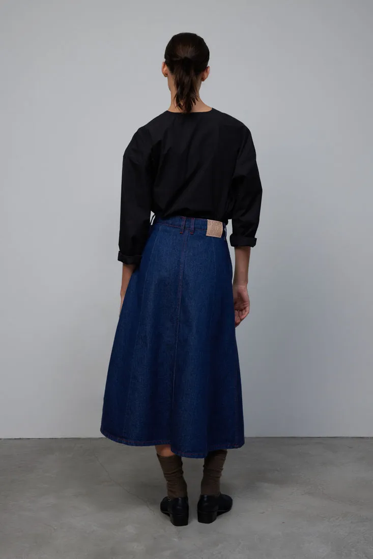 Simone Skirt Rinse Indigo sold by B Sides Jeans product image thumbnail 3