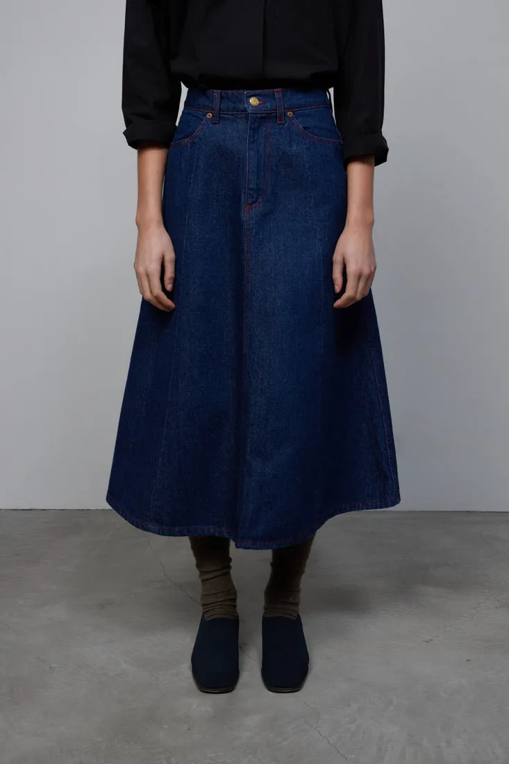 Simone Skirt Rinse Indigo sold by B Sides Jeans product image thumbnail 4