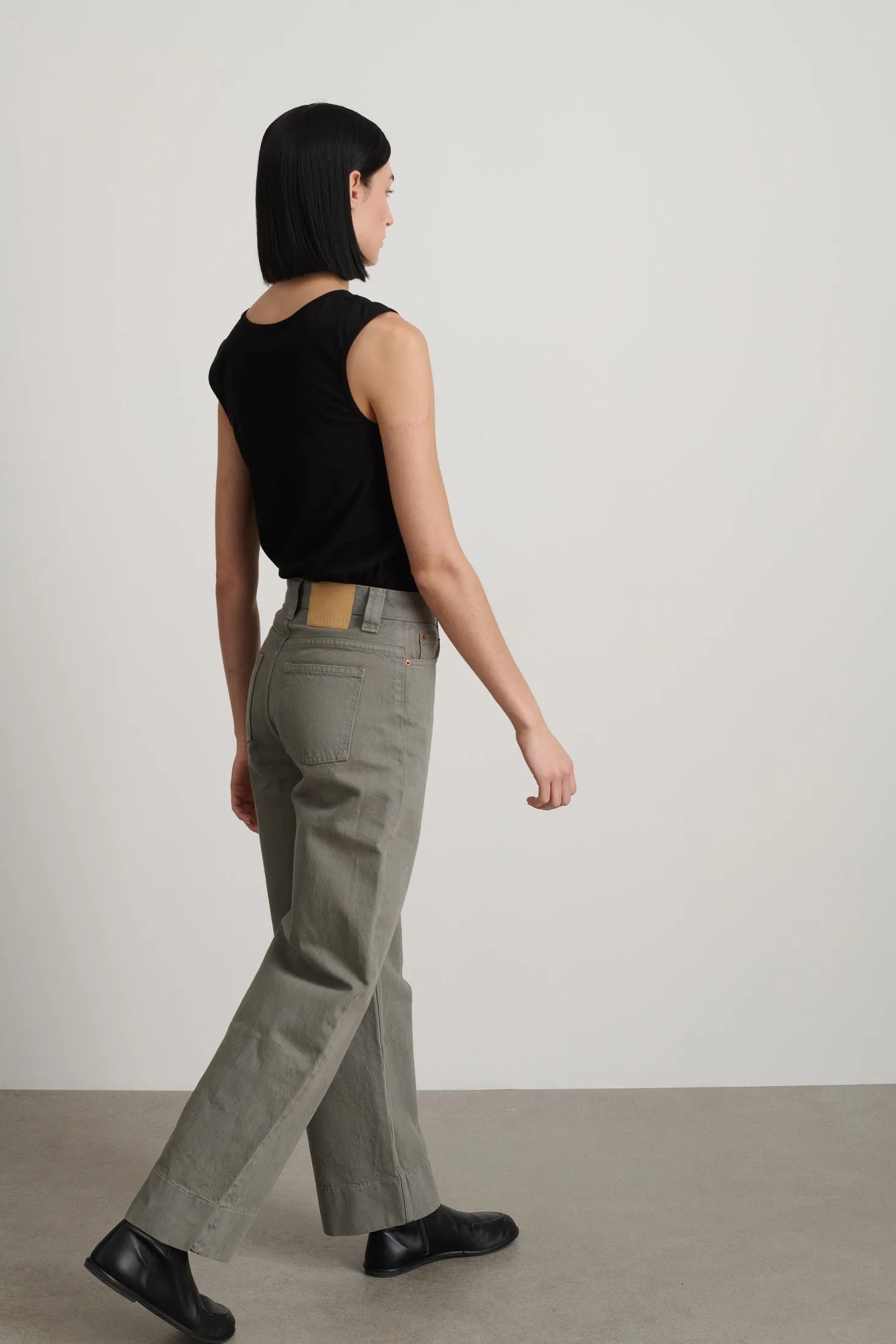 Easy Jean Olive Overdye sold by B Sides Jeans product image thumbnail 4