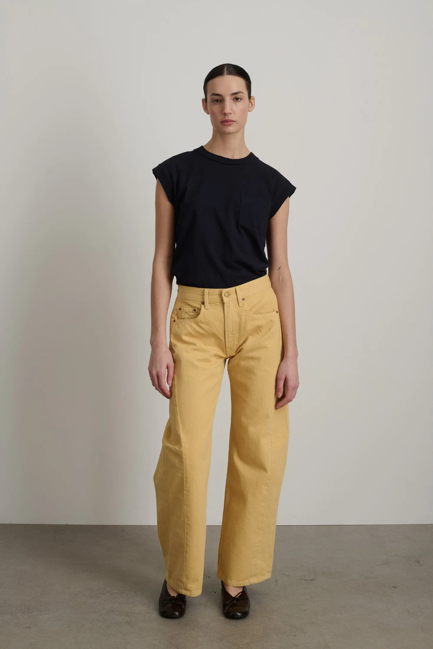 Relaxed Lasso Long Jean Yellow Overdye sold by B Sides Jeans product image thumbnail 2