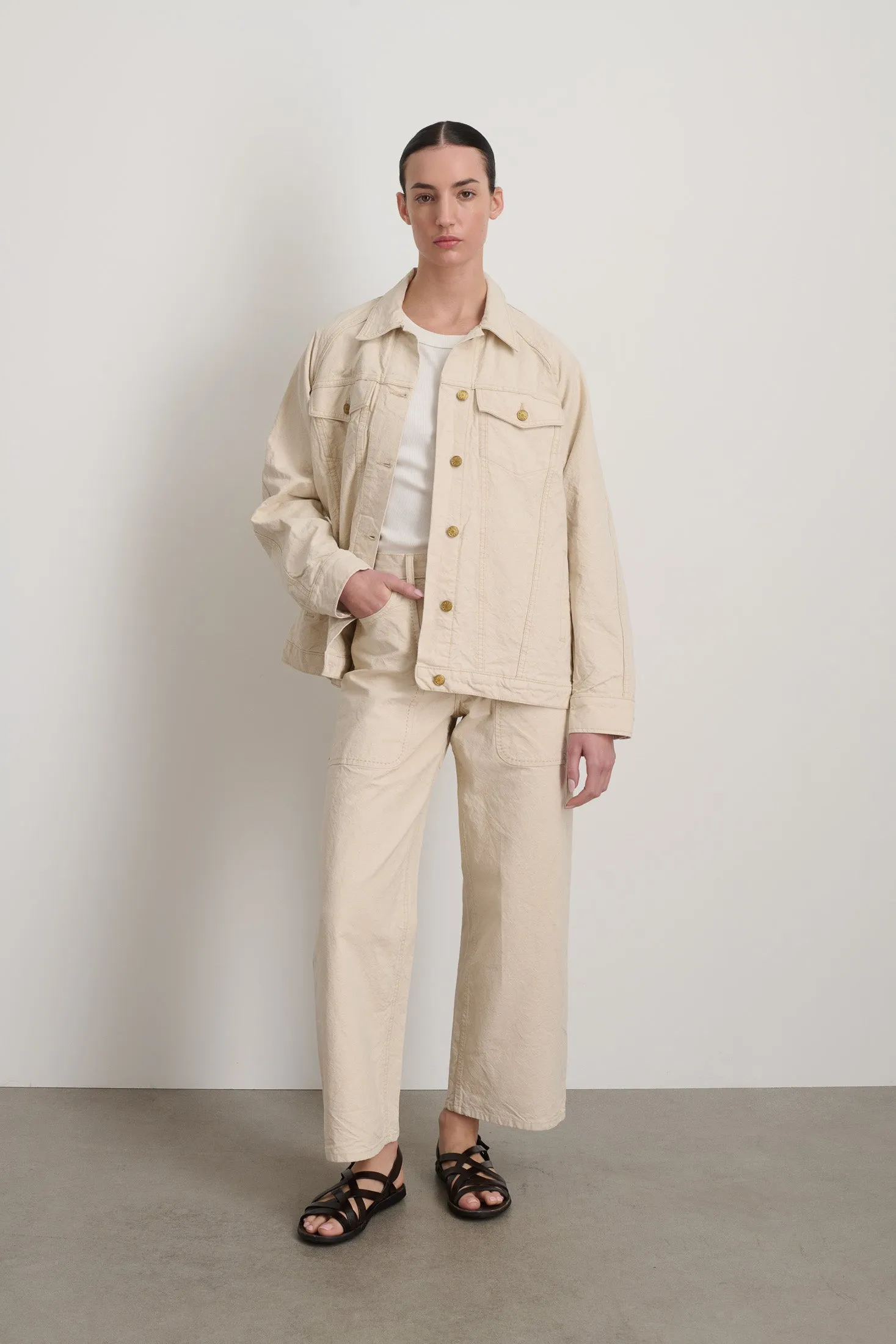 Field Jacket Mere White sold by B Sides Jeans