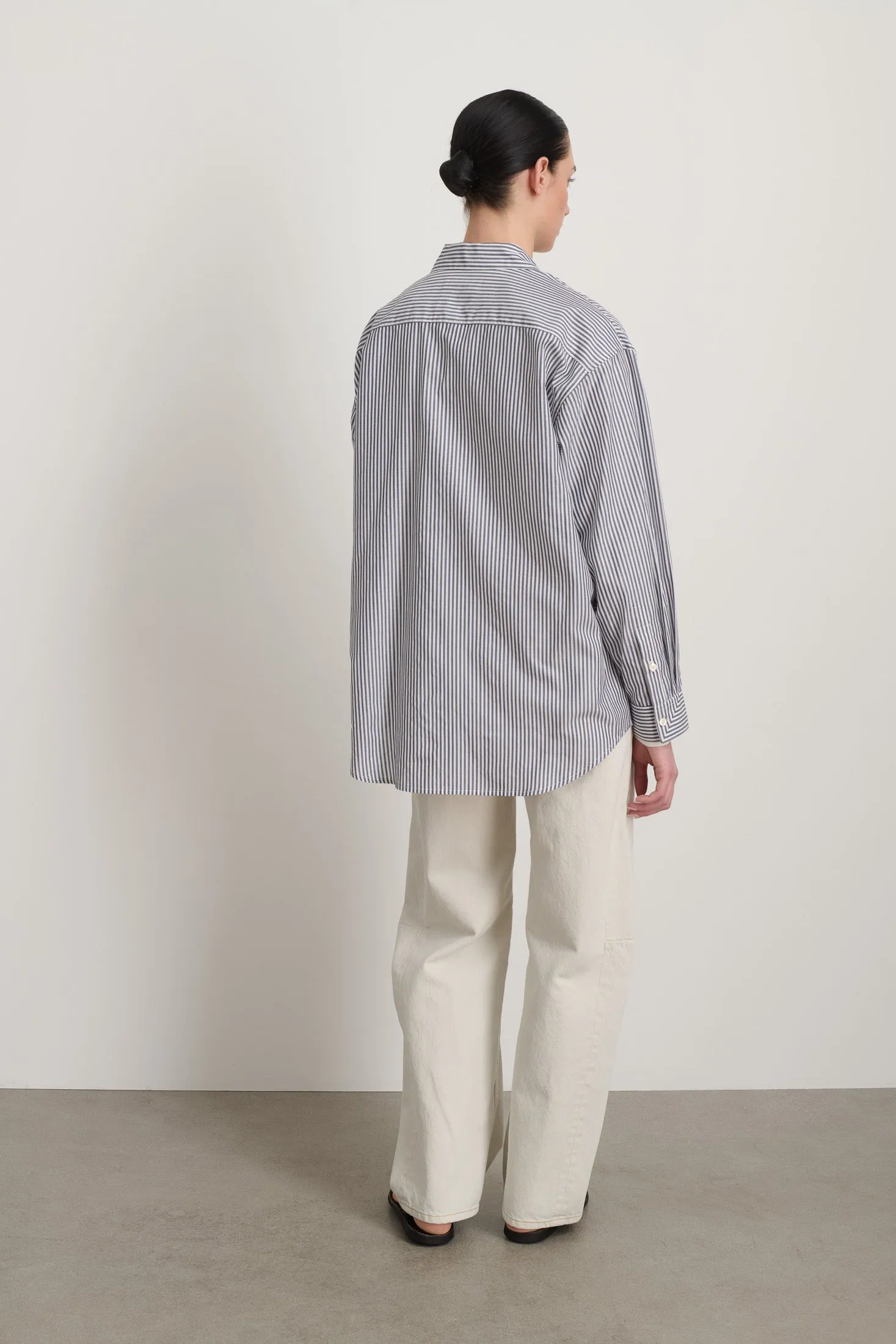 Nolan Shirt Grey Yarn Dye Stripe sold by B Sides Jeans product image thumbnail 4