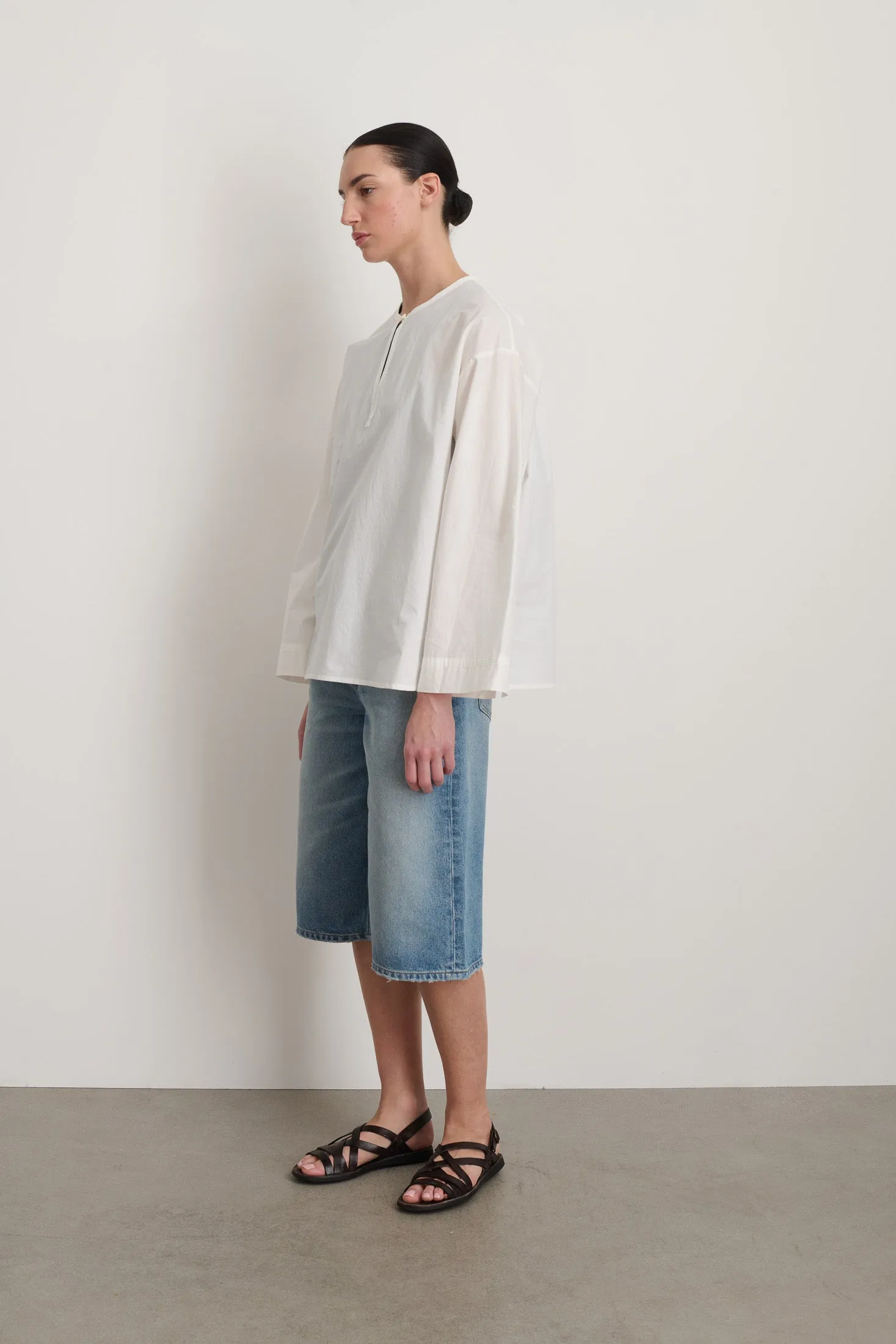 Poplin Popover White sold by B Sides Jeans product image thumbnail 2