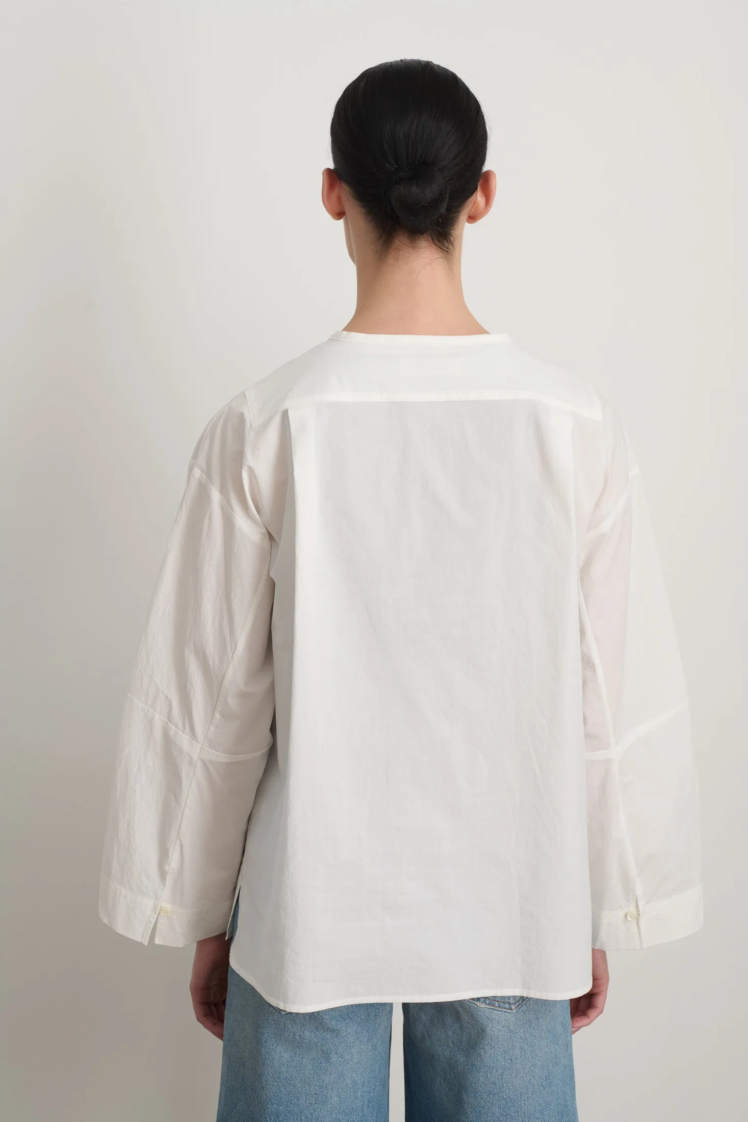 Poplin Popover White sold by B Sides Jeans product image thumbnail 5